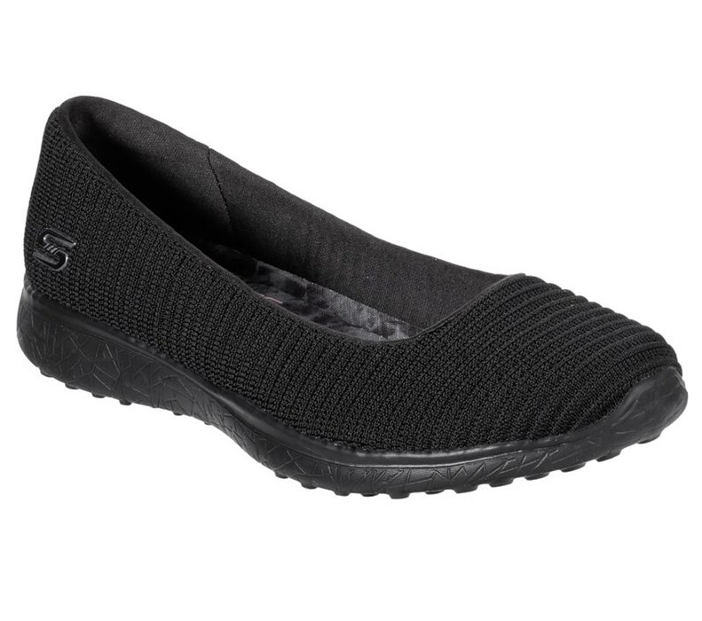 Skechers Dam Svarta Slip On - Microburst - In-Line - Sverige (DHPYO-0562)